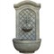 Sunnydaze Rosette Leaf Polystone Outdoor Wall Fountain - French Limestone